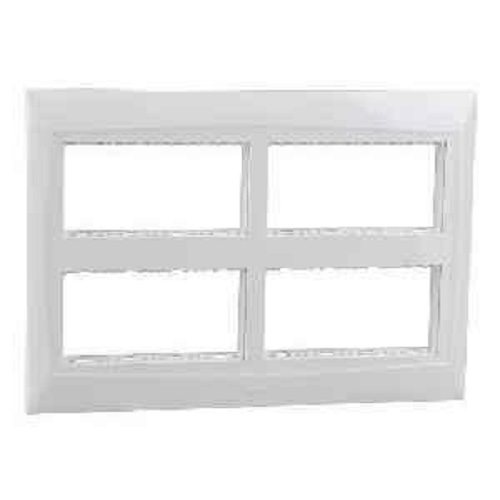 Legrand  Britzy 16 Module Plate With Base Frame , White